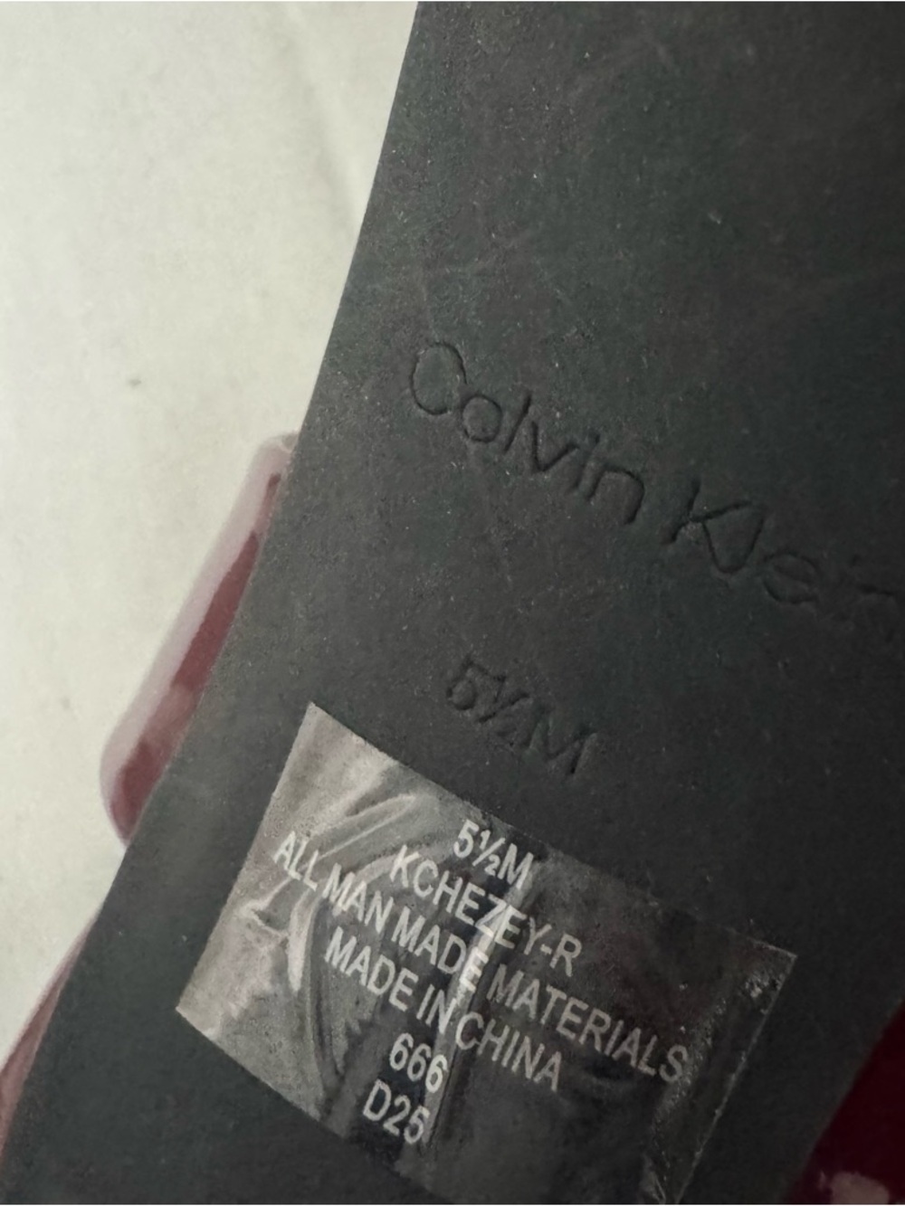 Calvin Klein Women’s Size 5.5M Wine Patent Strappy High Heel Ankle Strap EUC - Picture 8 of 10